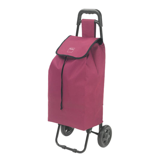 METALTEX 415205008 Shopping - Trolley DAPHNE 40 Liter, bordeaux, mit Regenschirmtasche / Einkaufswagen / Rollwagen