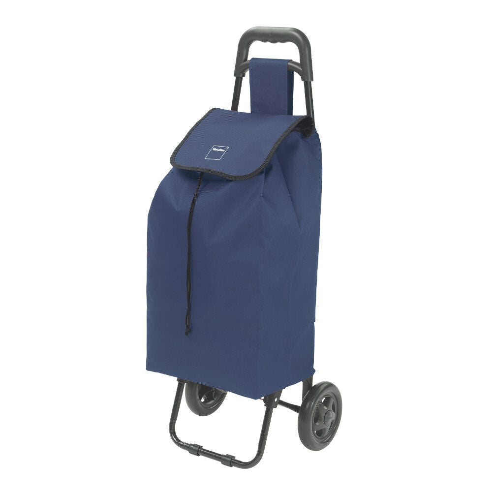 METALTEX 415205009 Shopping - Trolley DAPHNE 40 Liter, blau, mit Regenschirmtasche / Einkaufswagen / Rollwagen