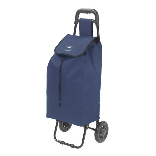 METALTEX 415205009 Shopping - Trolley DAPHNE 40 Liter, blau, mit Regenschirmtasche / Einkaufswagen / Rollwagen
