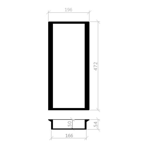 Mehrzweckeinsatz BUCHE 30er Schubl. B 196 x T 472 mm passend für Hettich ProfilPlus 16 mm Schubladen