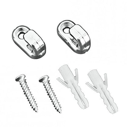 METALTEX 404990010 Mallorca Befestigungshaken 2er Set, Kunststoff, ABS verchromt