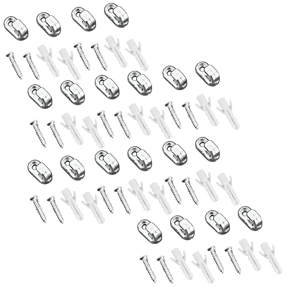 10er SET METALTEX 404990010 Mallorca Befestigungshaken 2er Set, Kunststoff, ABS verchromt