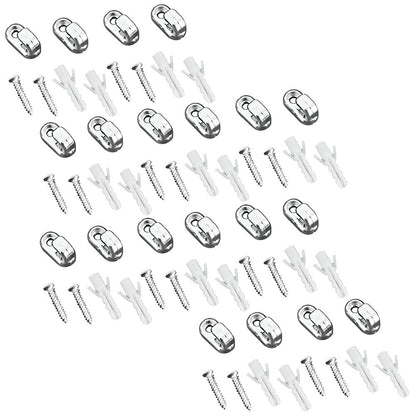 10er SET METALTEX 404990010 Mallorca Befestigungshaken 2er Set, Kunststoff, ABS verchromt