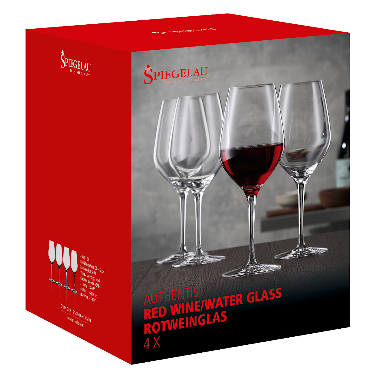 SPIEGELAU 4400181 AUTHENTIS Rotweinglas 4er Set – Bild 5