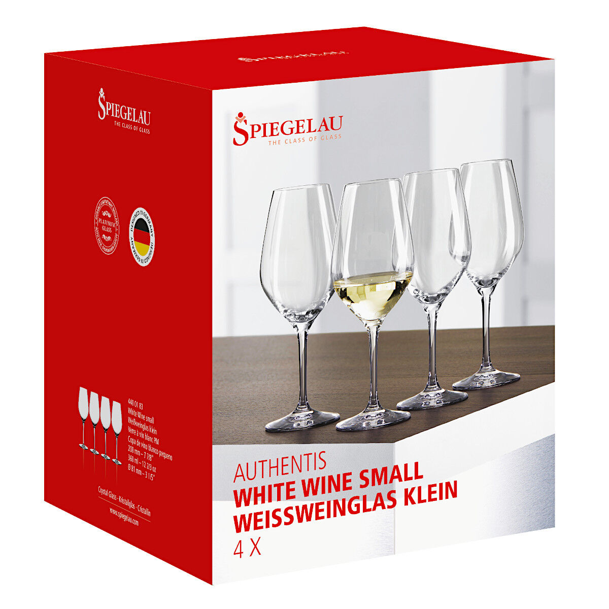 SPIEGELAU 4400183 AUTHENTIS Weißweinglas klein 4er Set – Bild 5
