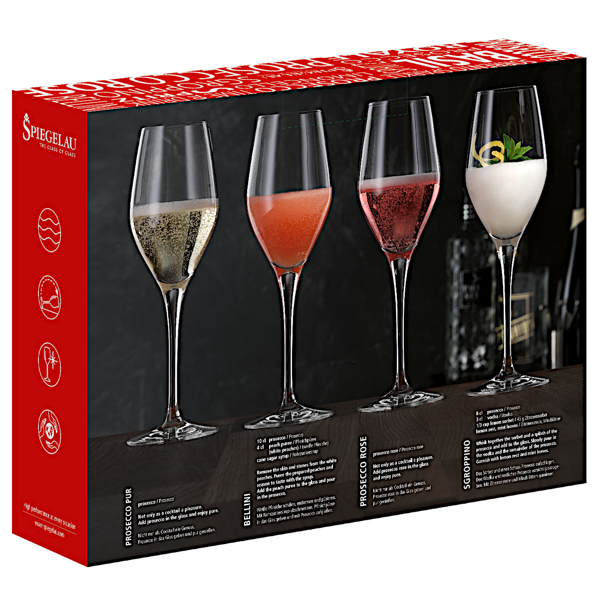 SPIEGELAU 4400275 SPECIAL GLASSES Proseccoglas 4er Set – Bild 7