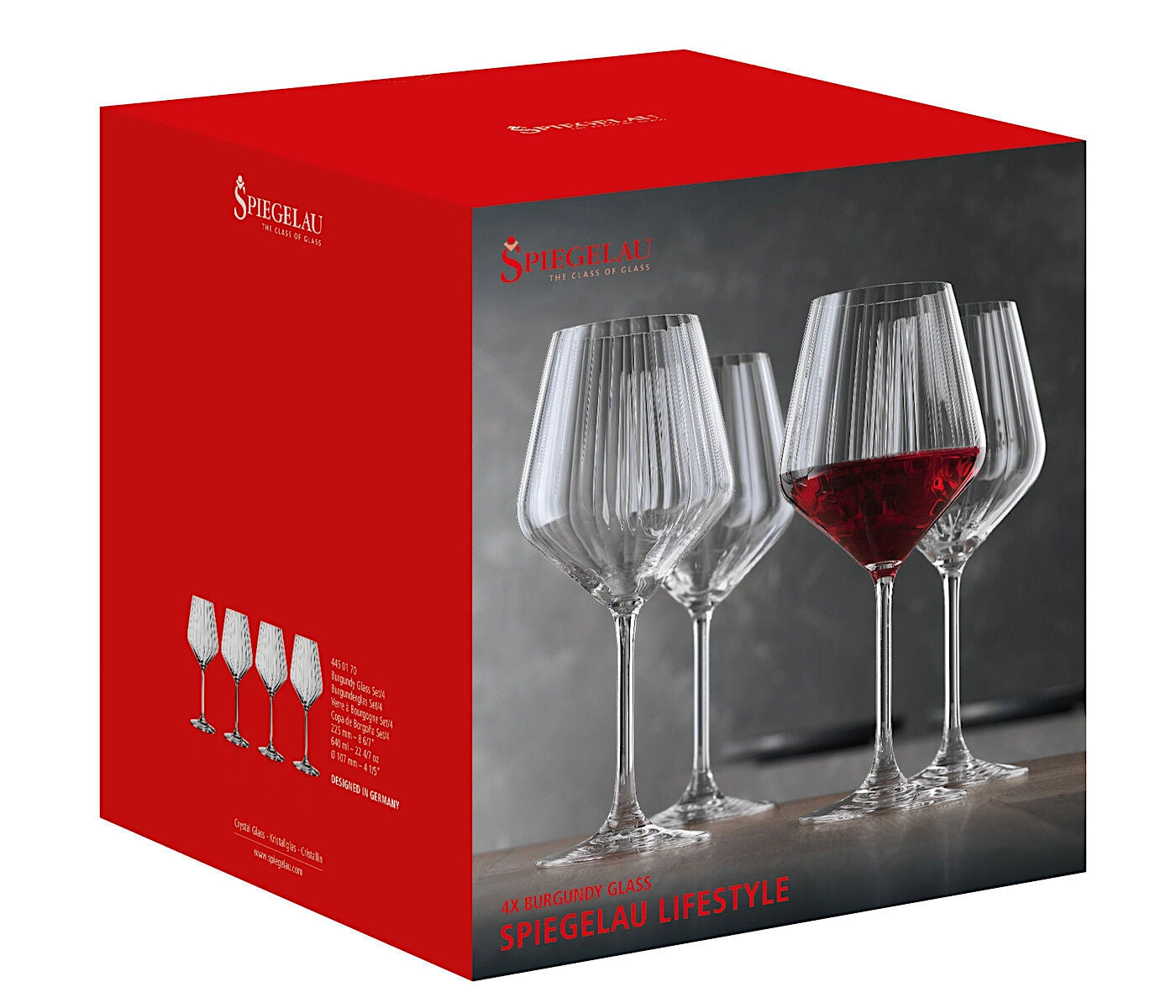 SPIEGELAU 4450170 LIFESTYLE Burgunderglas 4er Set