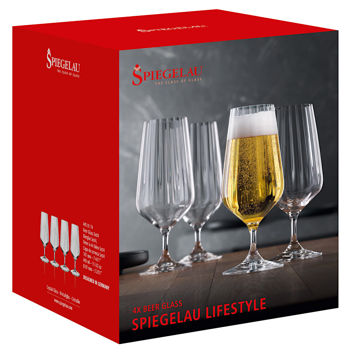 SPIEGELAU 4450174 LIFESTYLE Bierglas 4er Set – Bild 4