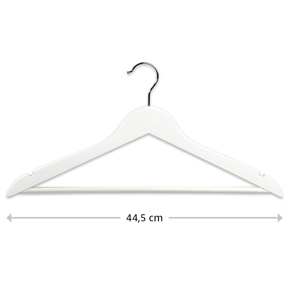 KESPER 47148 Formkleiderbügel, 12er Pack, Holz, weiß