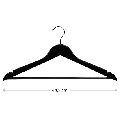 KESPER 47156 Formkleiderbügel, 12er Pack, Holz, schwarz