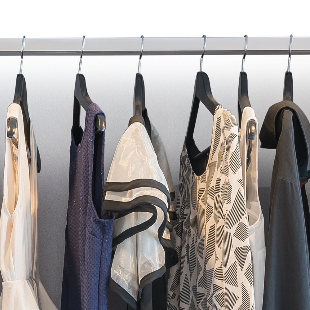 KESPER 47156 Formkleiderbügel, 12er Pack, Holz, schwarz