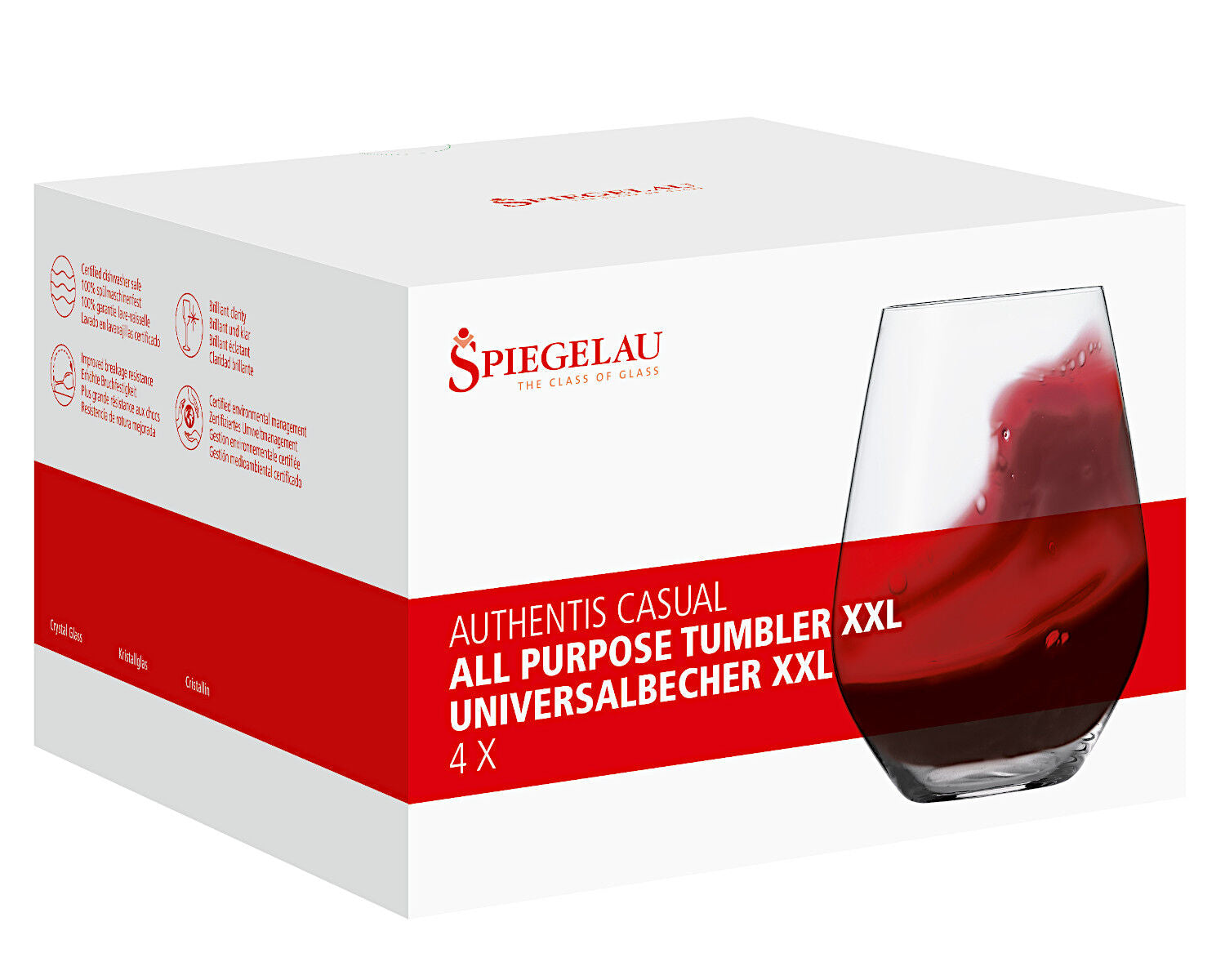 SPIEGELAU 4800277 AUTHENTIS CASUAL Universalbecher XXL 4er Set – Bild 6