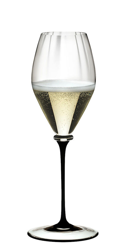 RIEDEL 4884/28D FATTO A MANO Performance Champagnerglas - Schwarzer Stiel – Bild 3