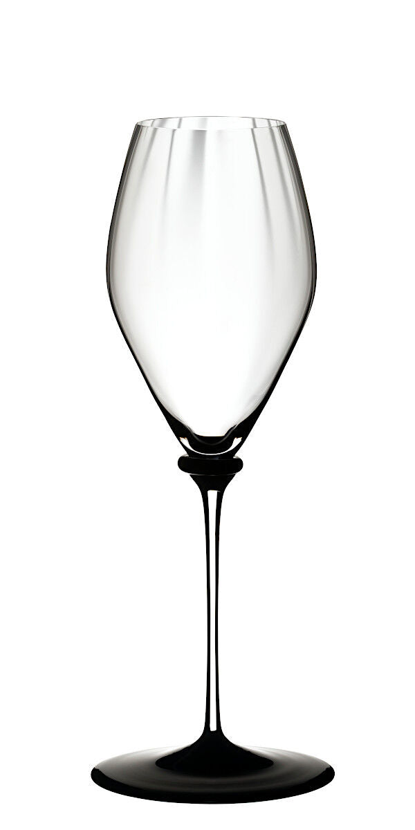 RIEDEL 4884/28N FATTO A MANO Performance Champagnerglas - Schwarze Bodenplatte