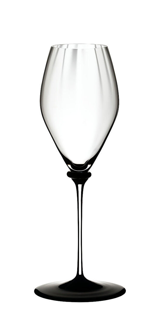 RIEDEL 4884/28N FATTO A MANO Performance Champagnerglas - Schwarze Bodenplatte