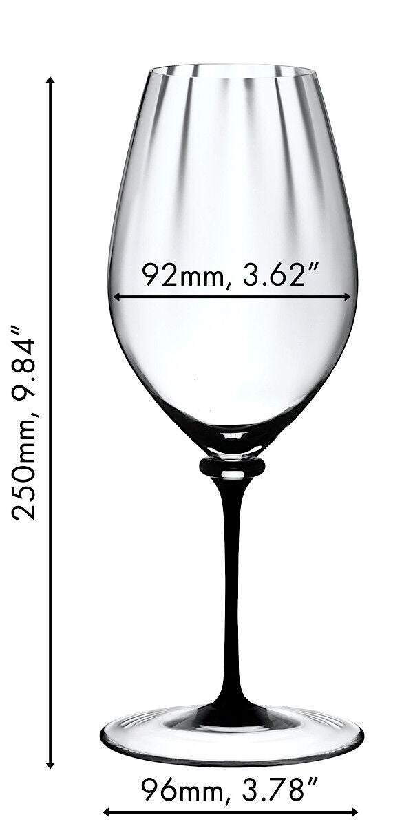 RIEDEL 4884/15D FATTO A MANO Performance Riesling Weinglas - Schwarzer Stiel – Bild 2
