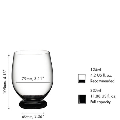 RIEDEL 4900/02B FATTO A MANO Tumbler Piccolo - SCHWARZ, handgefertigt – Bild 2