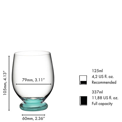 RIEDEL 4900/02M FATTO A MANO Tumbler Piccolo - MINT, handgefertigt – Bild 2
