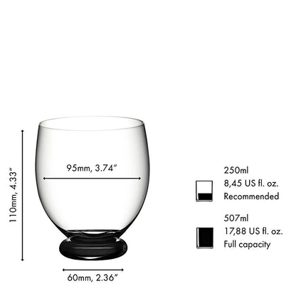RIEDEL 4900/04B FATTO A MANO Tumbler Grande - SCHWARZ, handgefertigt – Bild 2