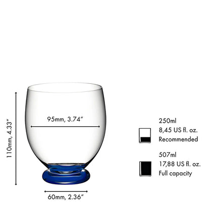 RIEDEL 4900/04DB FATTO A MANO Tumbler Grande - DUNKELBLAU, handgefertigt – Bild 2