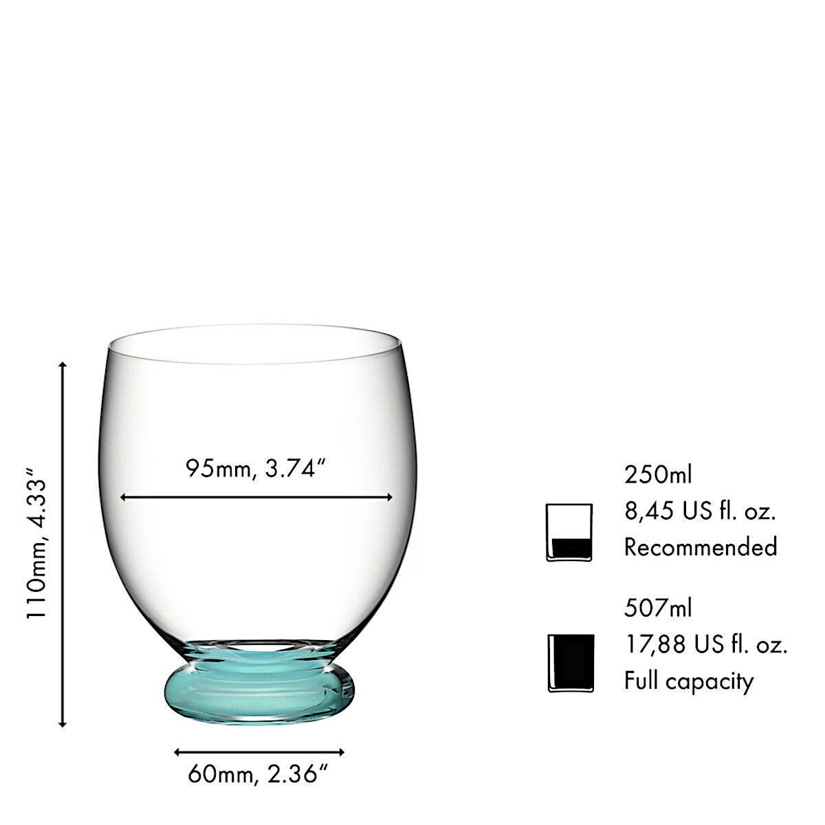 RIEDEL 4900/04M FATTO A MANO Tumbler Grande - MINT, handgefertigt – Bild 2