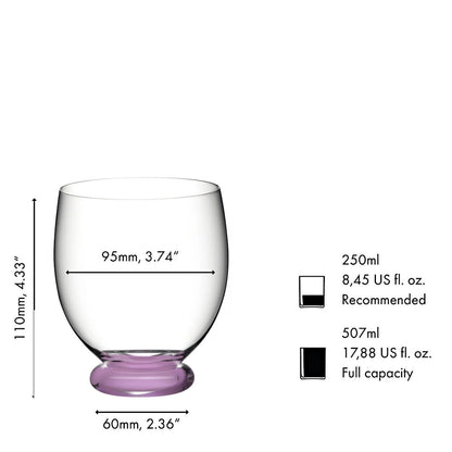 RIEDEL 4900/04P FATTO A MANO Tumbler Grande - ROSA, handgefertigt – Bild 2