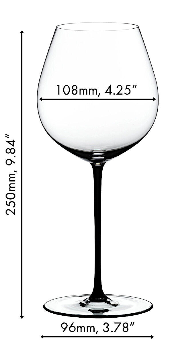 RIEDEL 4900/07B FATTO A MANO Pinot Noir Weinglas - Stiel SCHWARZ – Bild 2