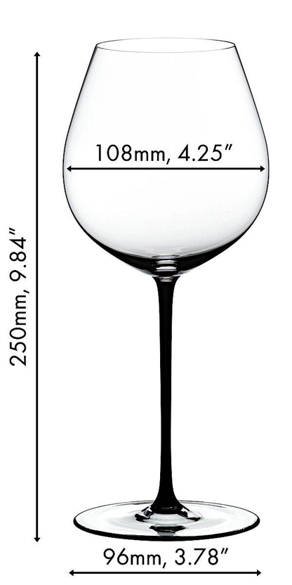RIEDEL 4900/07B FATTO A MANO Pinot Noir Weinglas - Stiel SCHWARZ – Bild 2