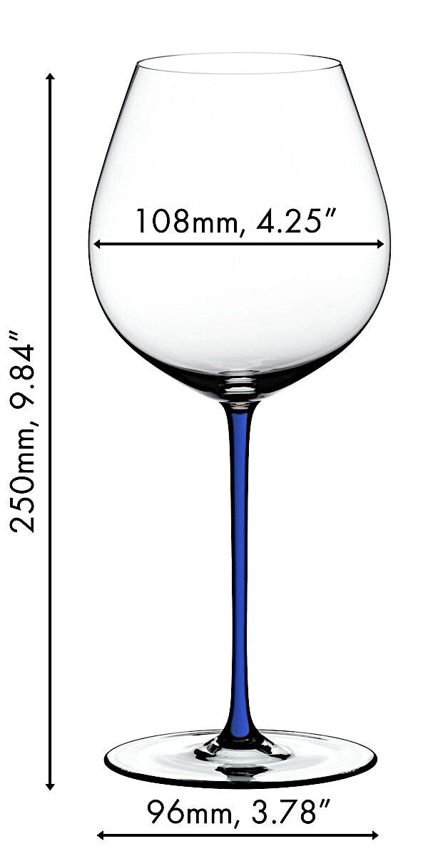 RIEDEL 4900/07D FATTO A MANO Pinot Noir Weinglas - Stiel DUNKELBLAU – Bild 2
