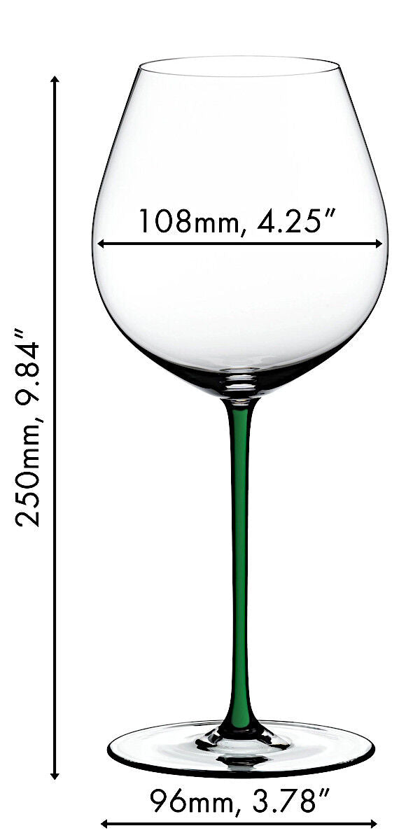 RIEDEL 4900/07G FATTO A MANO Pinot Noir Weinglas - Stiel GRÜN – Bild 2