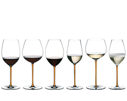 RIEDEL 4900/07O FATTO A MANO Pinot Noir Weinglas - Stiel ORANGE – Bild 4