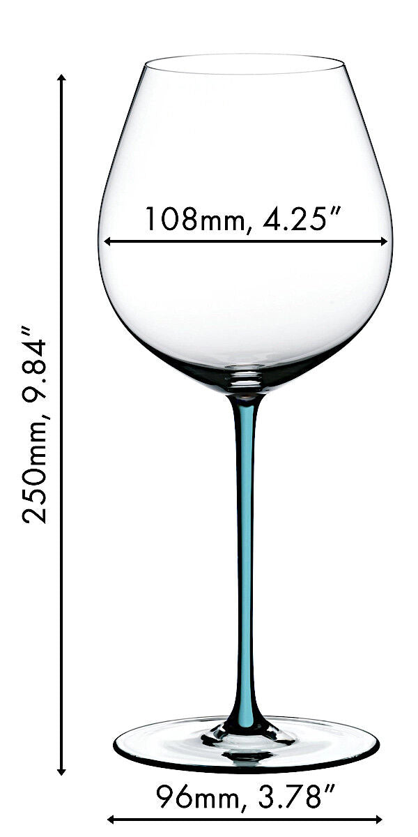 RIEDEL 4900/07T FATTO A MANO Pinot Noir Weinglas - Stiel TÜRKIS – Bild 2