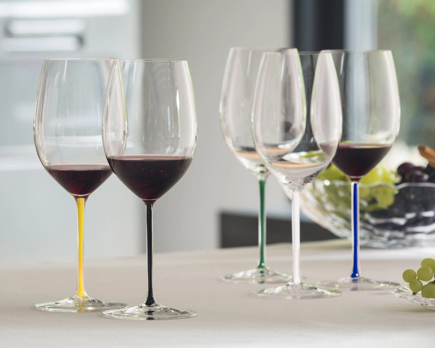 RIEDEL 4900/0B FATTO A MANO Cabernet / Merlot Weinglas - Stiel SCHWARZ – Bild 6