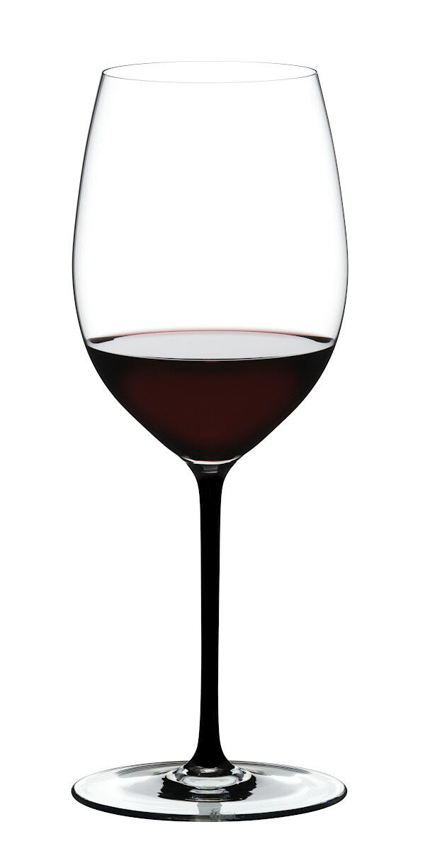 RIEDEL 4900/0B FATTO A MANO Cabernet / Merlot Weinglas - Stiel SCHWARZ – Bild 3