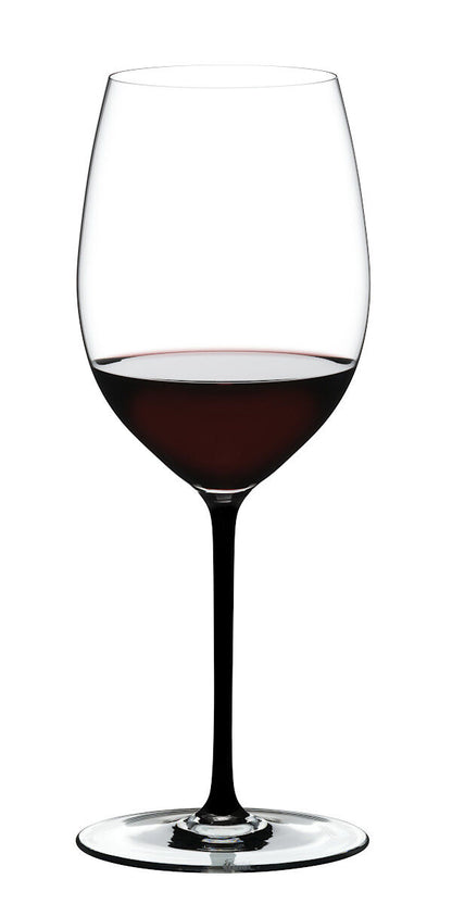 RIEDEL 4900/0B FATTO A MANO Cabernet / Merlot Weinglas - Stiel SCHWARZ – Bild 3