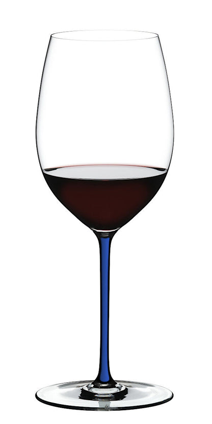 RIEDEL 4900/0D FATTO A MANO Cabernet / Merlot Weinglas - Stiel DUNKELBLAU – Bild 3