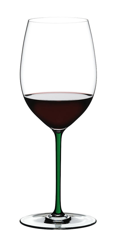 RIEDEL 4900/0G FATTO A MANO Cabernet / Merlot Weinglas - Stiel GRÜN – Bild 3