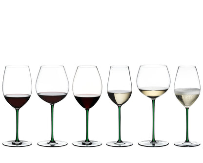 RIEDEL 4900/15G FATTO A MANO Riesling / Zinfandel Weinglas - Stiel GRÜN – Bild 4