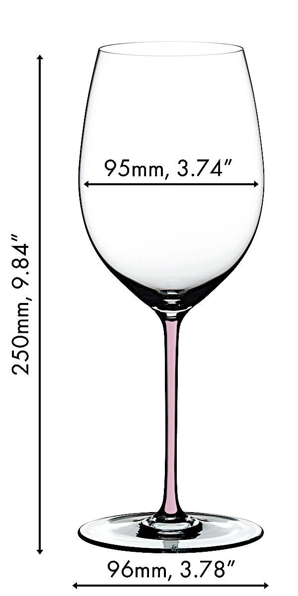 RIEDEL 4900/0P FATTO A MANO Cabernet / Merlot Weinglas - Stiel PINK – Bild 2