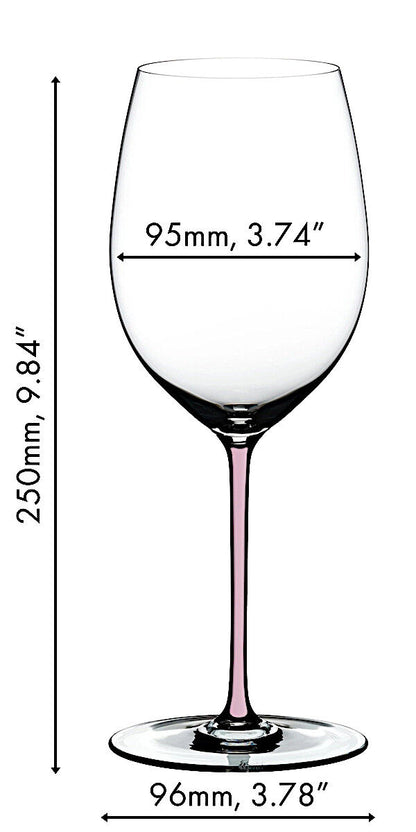 RIEDEL 4900/0P FATTO A MANO Cabernet / Merlot Weinglas - Stiel PINK – Bild 2