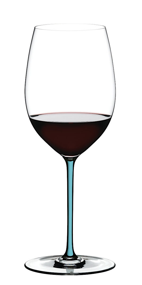 RIEDEL 4900/0T FATTO A MANO Cabernet / Merlot Weinglas - Stiel TÜRKIS – Bild 3