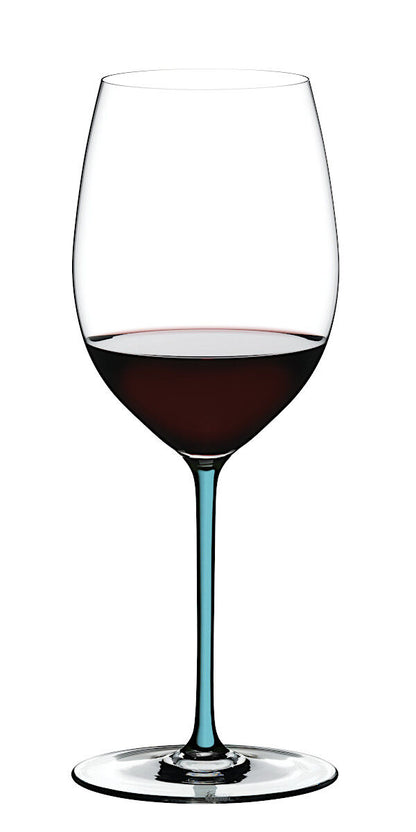 RIEDEL 4900/0T FATTO A MANO Cabernet / Merlot Weinglas - Stiel TÜRKIS – Bild 3
