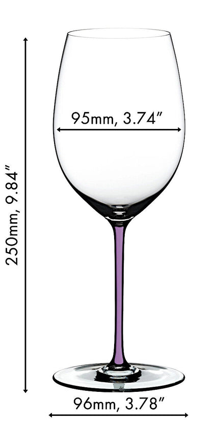 RIEDEL 4900/0V FATTO A MANO Cabernet / Merlot Weinglas - Stiel VIOLETT – Bild 2
