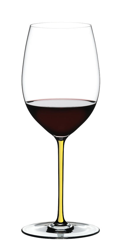 RIEDEL 4900/0Y FATTO A MANO Cabernet / Merlot Weinglas - Stiel GELB – Bild 3