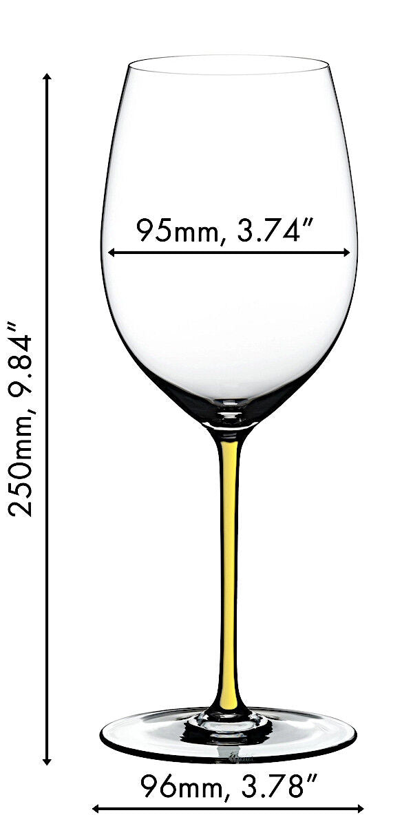 RIEDEL 4900/0Y FATTO A MANO Cabernet / Merlot Weinglas - Stiel GELB – Bild 2