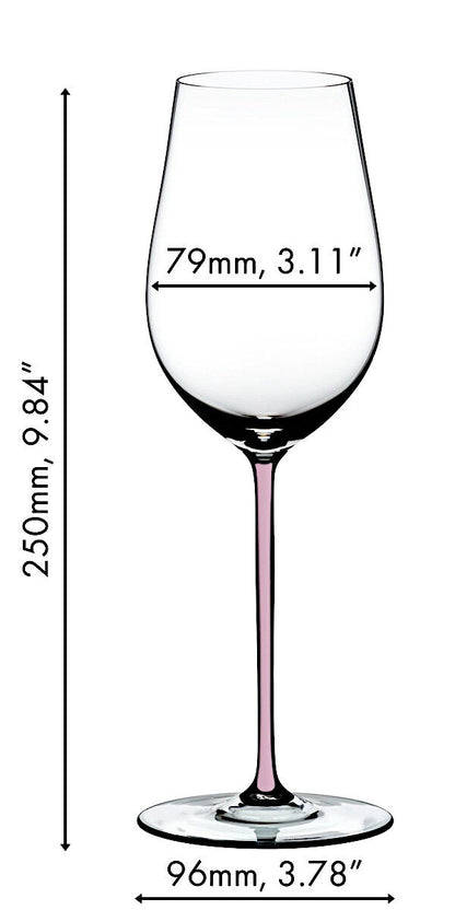 RIEDEL 4900/15P FATTO A MANO Riesling / Zinfandel Weinglas - Stiel PINK – Bild 2
