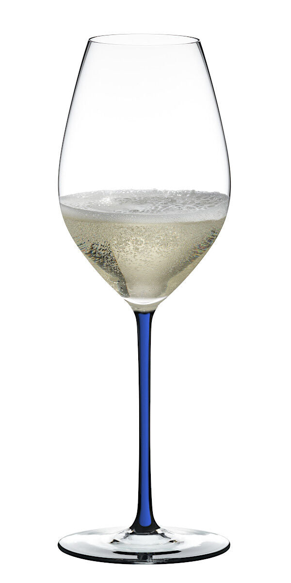 RIEDEL 4900/28D FATTO A MANO Champagner/Weinglas - Stiel DUNKELBLAU – Bild 3