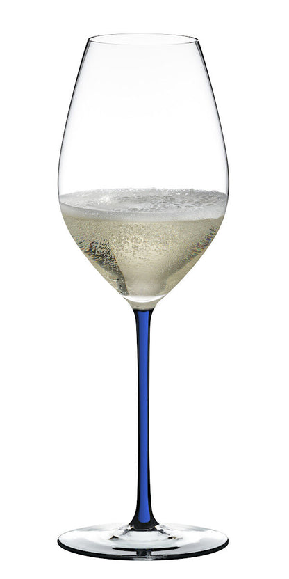 RIEDEL 4900/28D FATTO A MANO Champagner/Weinglas - Stiel DUNKELBLAU – Bild 3