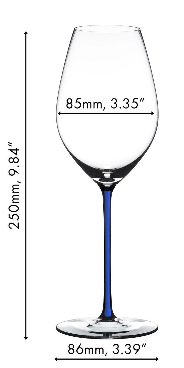 RIEDEL 4900/28D FATTO A MANO Champagner/Weinglas - Stiel DUNKELBLAU – Bild 2