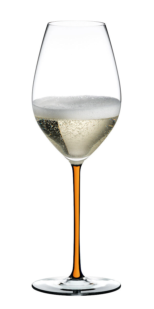 RIEDEL 4900/28O FATTO A MANO Champagner/Weinglas - Stiel ORANGE – Bild 3